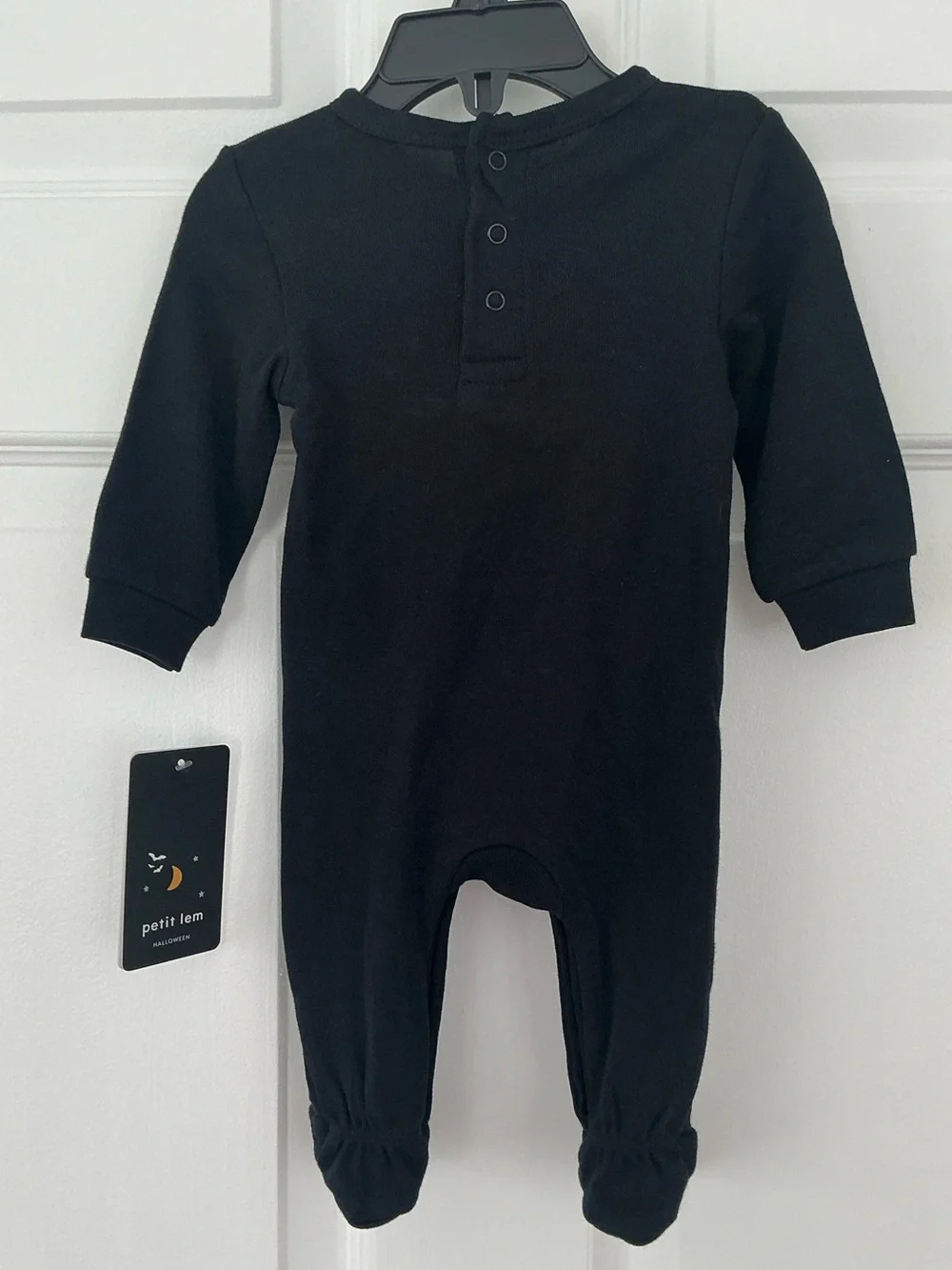 PETIT LEM Glow In The Dark Skeleton Footie | Size NB
